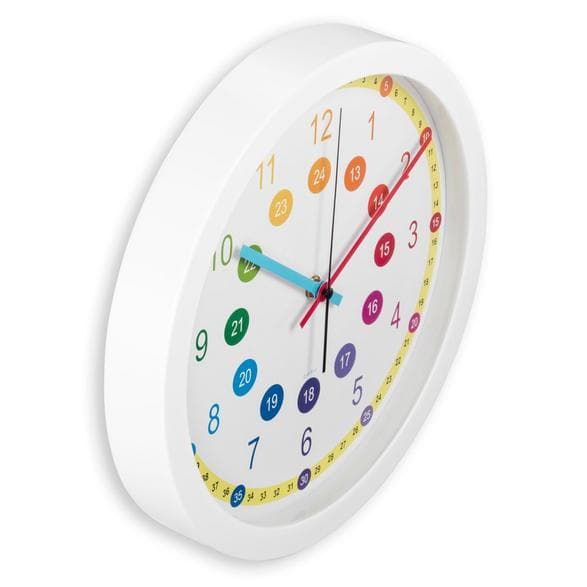 HAMA Helppo oppiminen Lasten Seinäkello 30cm Värikäs