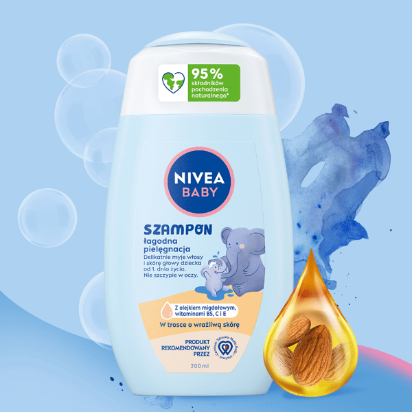 090252 NIVEA BABY Schampo mild vård 200 ml