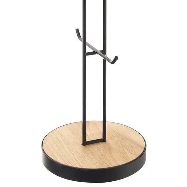 Sort metalstativ til kopper og krus RADKA 15,5x40 cm