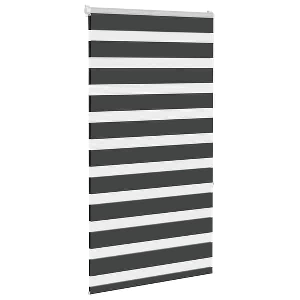 vidaXL Zebragardin, svart, tygbredd 75,9 cm, polyester