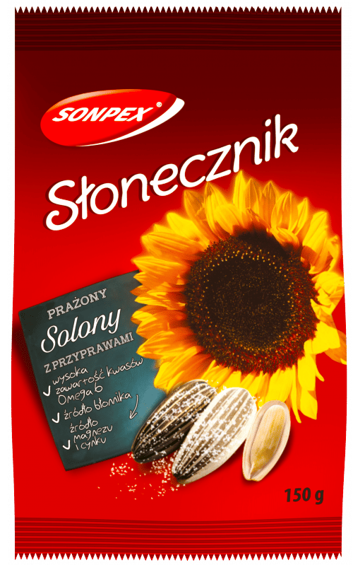 Auringonkukansiemenet mausteilla 150 g. SONPEX 25 kpl