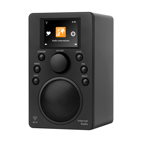 Kruger og Matz internetradio Bluetooth 5.0 Wi-Fi vækkeur 2,4" display