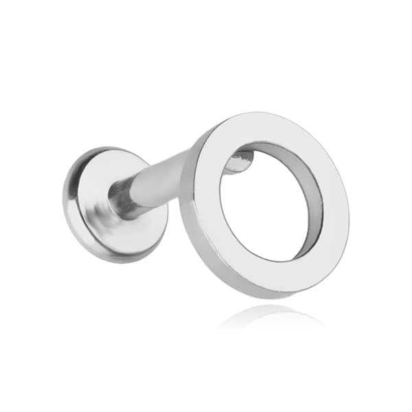 Labret hoop ørering - sølv - LGW-049 1.2/6