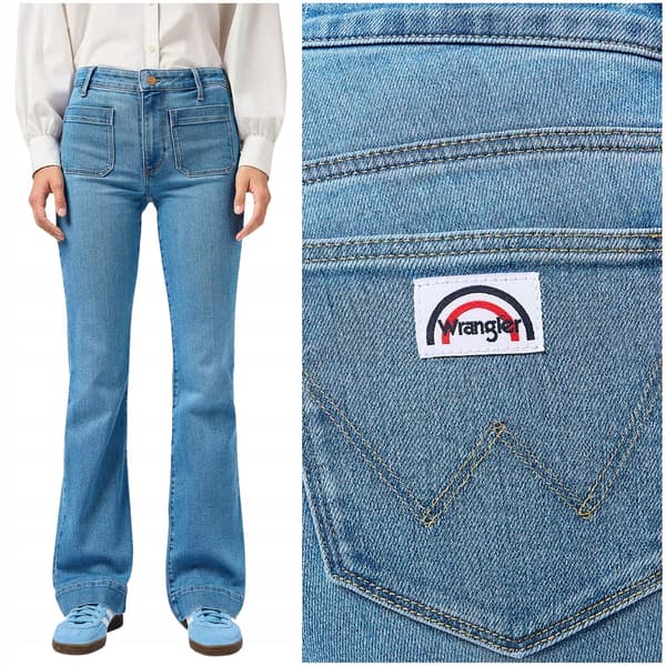 Wrangler Klockformad Tidvatten Glöd damjeans W28 L32