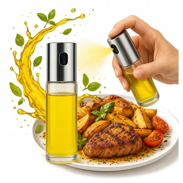 2x Olivenoliespray 100ml glasspray oliedispenser køkkenspray