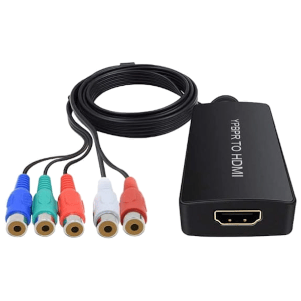 Konverter fra YPbPr til HDMI Komponent videoadapter L/R Audio 5x RCA