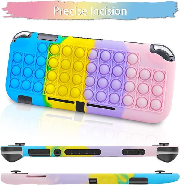 Etui til Nintendo Switch Pop-It sensorisk farverigt anti-stres behageligt