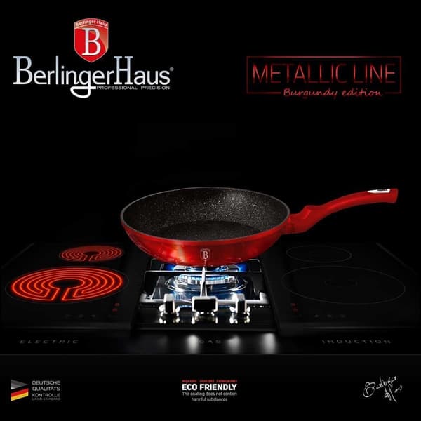 Granit stegepande 30cm BERLINGER HAUS RED METALLIC LINE BH-1254