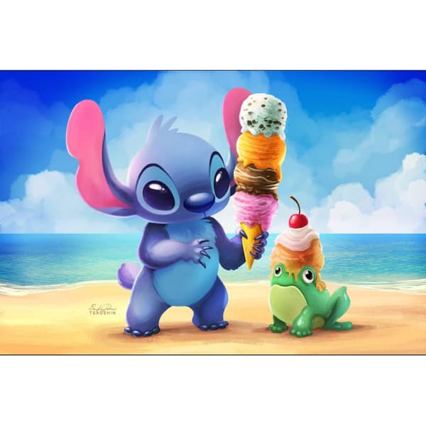 Disney målning med siffror och ram 50x40 cm