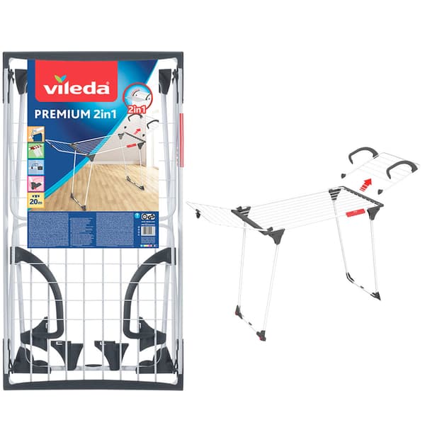 Vileda inomhustorkare Premium 2 i 1