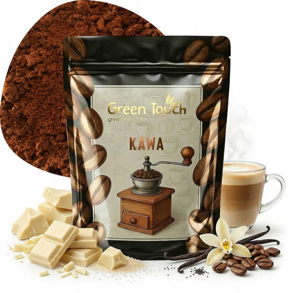 malet kaffe smagsat hvid chokolade 200 g Green Touch