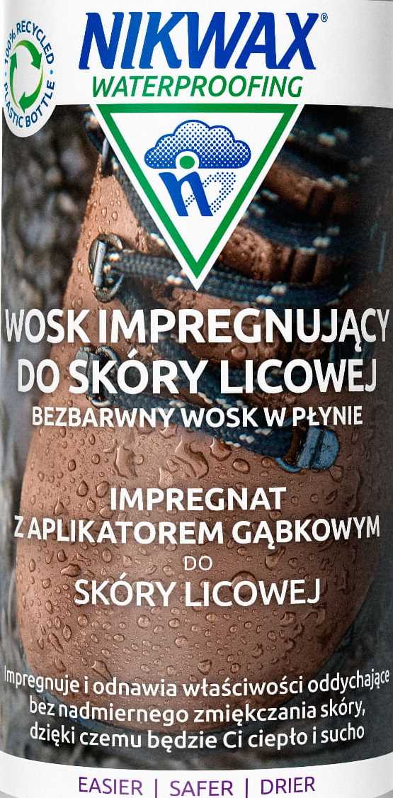 Nikwax Vandtætningsvoks til Læder, Klar 125ml