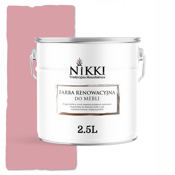 Färg för köksfrontar ljusrosa RAL3015 satin 2,5L