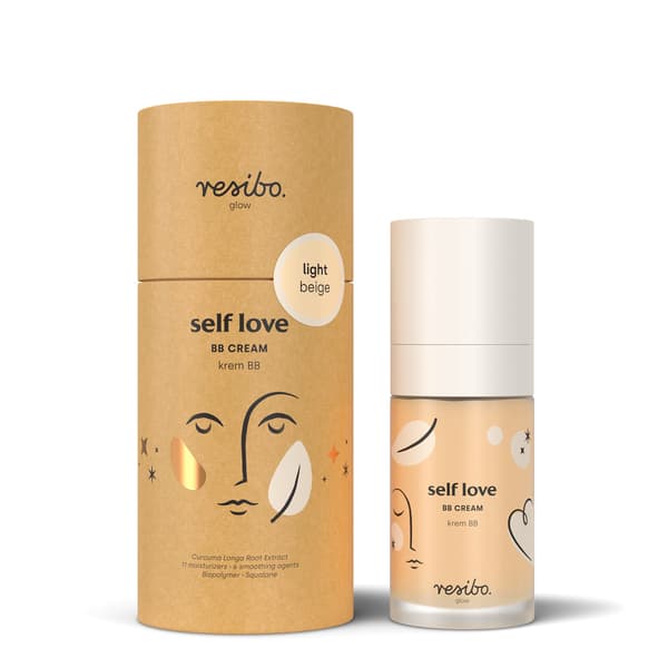 Resibo, Självkärlek - Kräm BB ljus beige, 30 ml