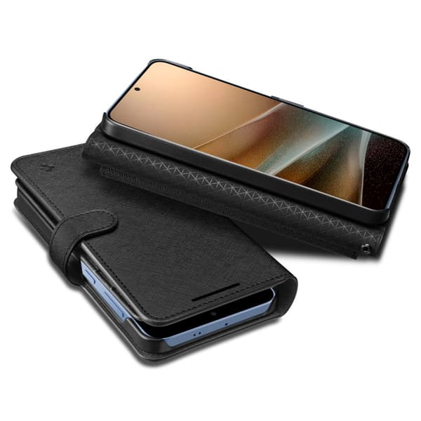 SPIGEN PLÅNBOK S GALAXY S25+ PLUS SVART