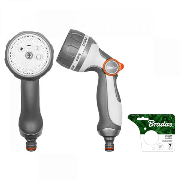 7-FUNKTIONERS VATTENPISTOL MED SMOOTH CONTROL, VIT LINJE
