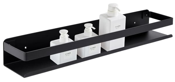 Megara loft badeværelseshylde 50 cm sort