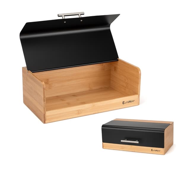 BAMBU LEIPÄLAATIKKO LEIPÄRASIA E-6067 MUSTA