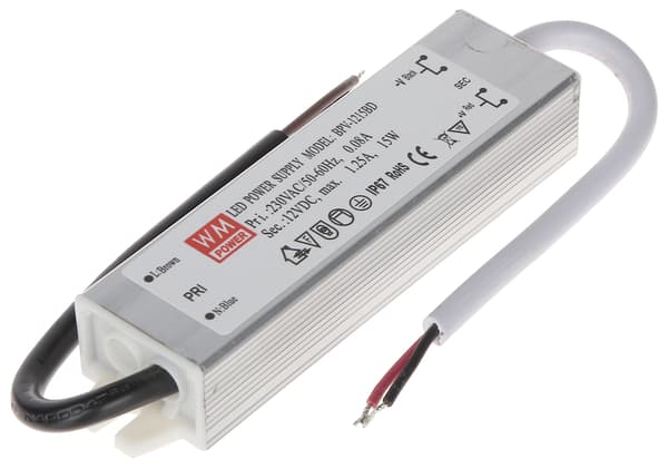 Skiftestrømforsyning 12V/1,25A-LED