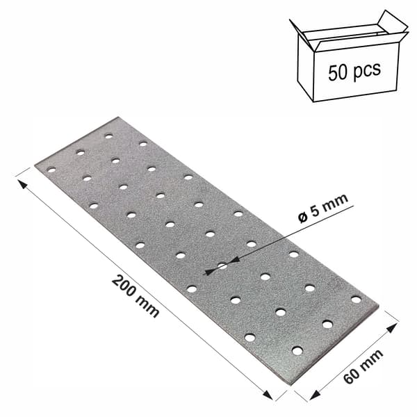 (z) Perforerad platta PP07 60x200x2.0 (50)