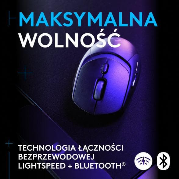 Logitech G309 Lightspeed trådlös mus svart
