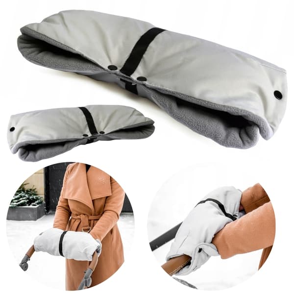 Barnvagnsfodral, handmuff för pulka, isolerad, vinterfleece