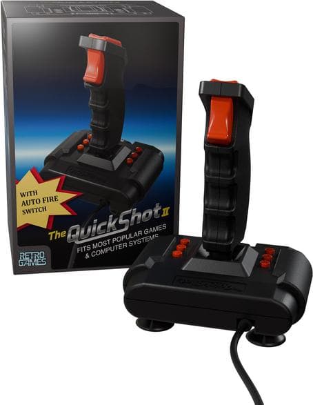 RETROSPEL QuickShot II Joystick Svart