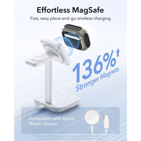 ESR ORBIT HALOLOCK MAGSAFE APPLE AIRPODS PRO 3 TITANIUM
