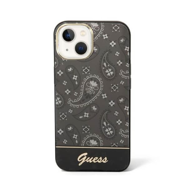 Guess Bandana Paisley - iPhone 14 Plus cover (sort)