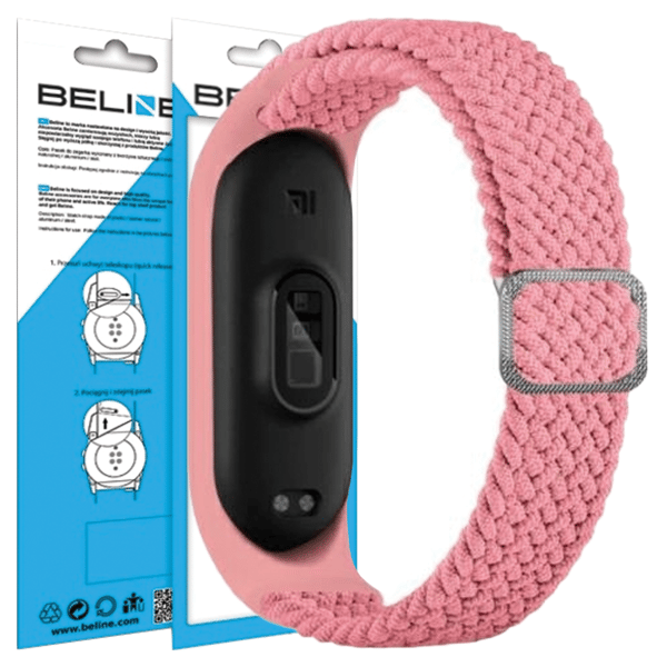 Beline Mi Band 3/4 Tekstilrem pink