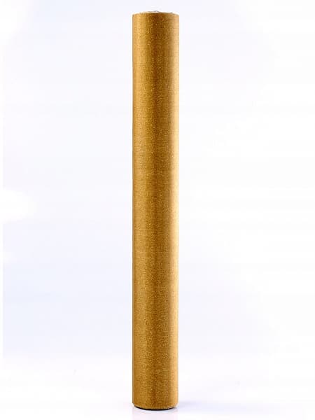 Organza glitrende, guld, 0,36 x 9m 1 stk.