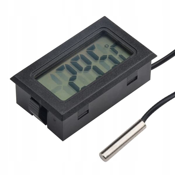 PRÆCIS DIGITALT ELEKTRONISK TERMOMETER MED PROBE + TYDELIGT DISPLAY