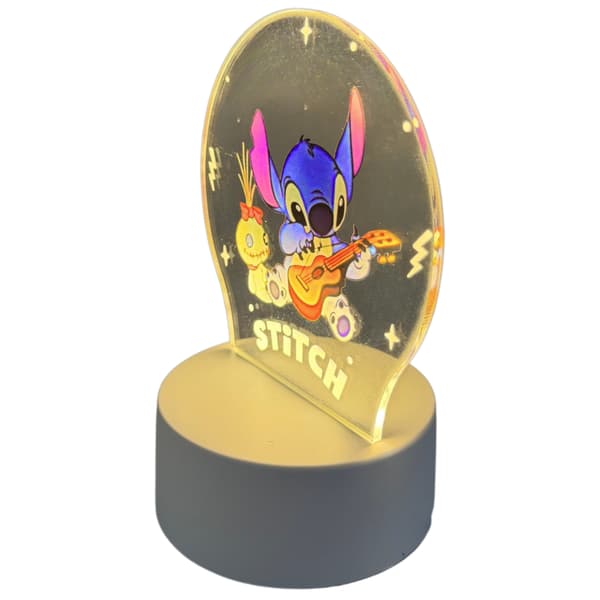 Nattlampa Stitch Lilo Skrivbordsgitarr För Barn LED 3D Helgdagar Gåva