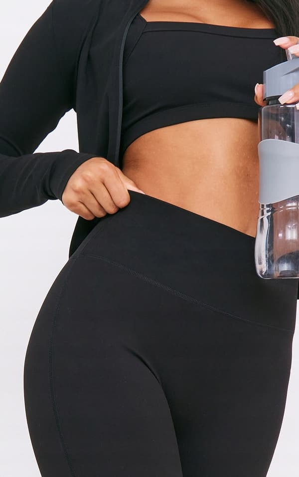 PRETTYLITTLETHING SORTE LANGE LEGGINGS 38 0A1A3_B*
