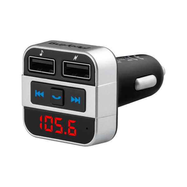 Peiying FM-transmitter Bluetooth 12-24V med 2x USB-laddare och AUX