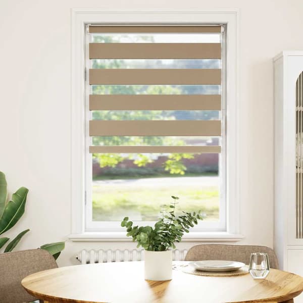 vidaXL Zebrarullgardin, 80x100 cm, tygbredd 75,9 cm, polyester