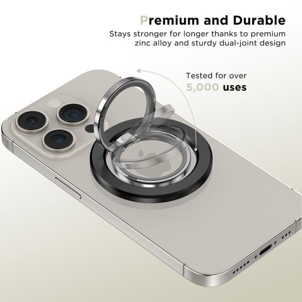 TECH-PROTECT MMR300 MAGNETISK MAGSAFE TELEFONRING SVART