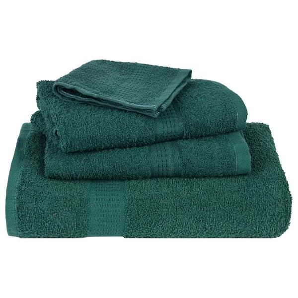 vidaXL Duschhanddukar 2 st gröna 360 gsm 100 % bomull