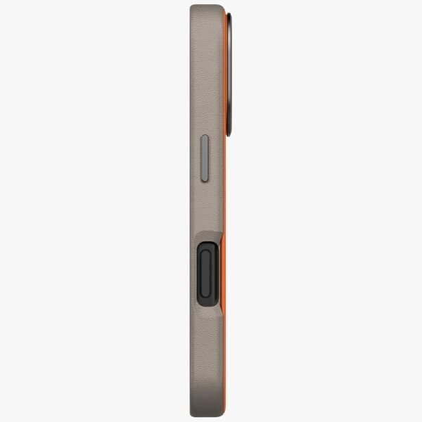 UNIQ Lyden DS -kotelo iPhone 17 Prolle, Magclick-lataus - oranssinharmaa