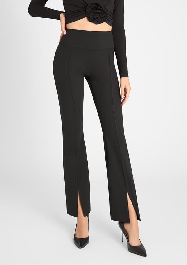 Damleggings flared med effektfull slits 853 Flared Marilyn L BLACK