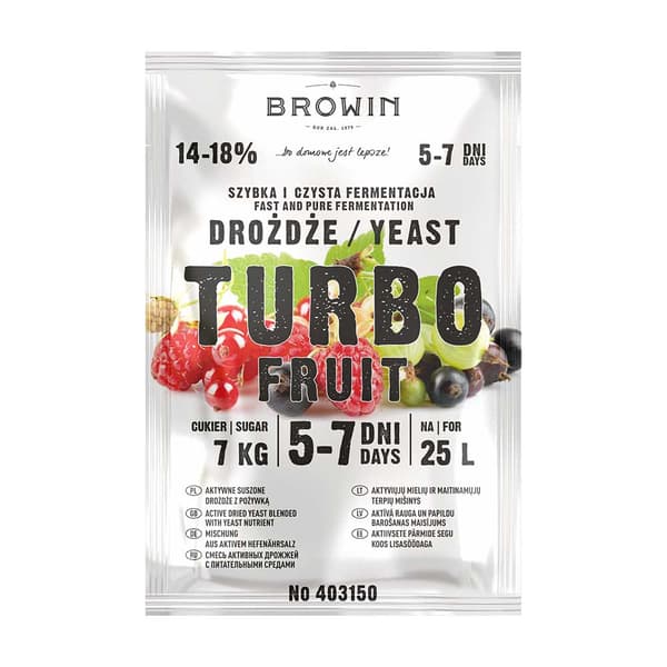 Turbo Fruktvinjäst 5-7 dagar