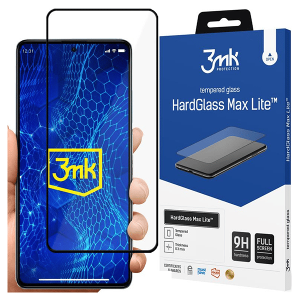 Redmi Note 12 5G - 3mk HardGlass Max Lite Svart