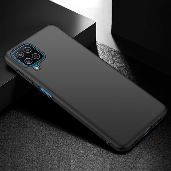 ETUI TIL SAMSUNG GALAXY A12 5G SORT MAT HÅRDT