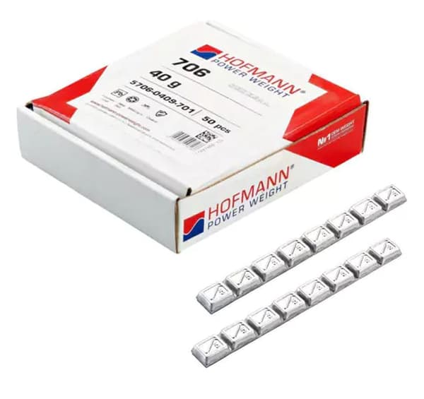 BIKETEC HJULBALANCELOVER LIM 5 GRAM 50 STRIBER À 8 SØLV