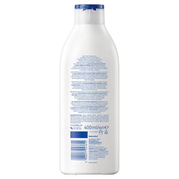 NIVEA Pikaisesti kostuttava kehonbalsami 400 ml