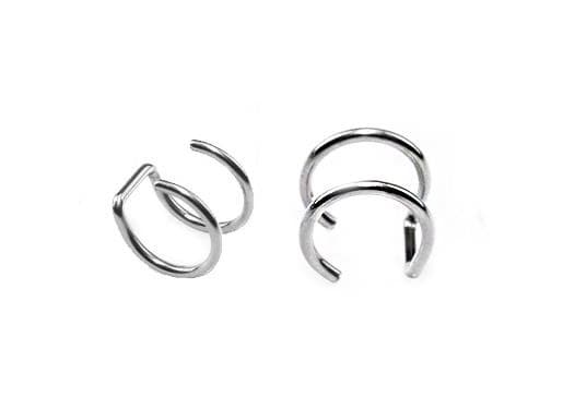 Falsk ørering - sølv ørecuff - FK-010