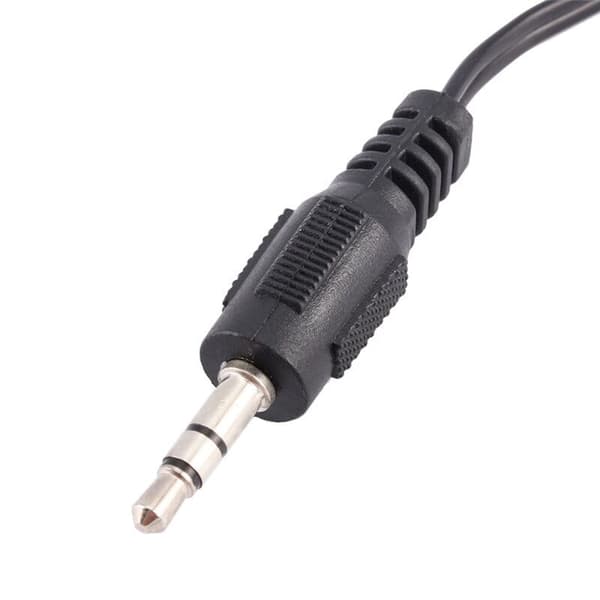 Adapter Jack 3,5mm han till 2 x RCA han 1m