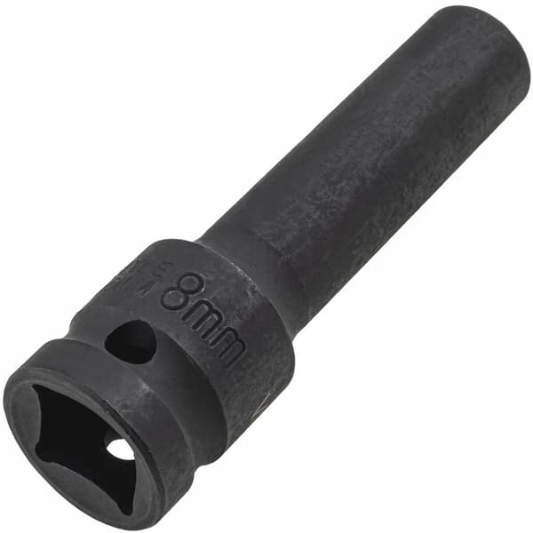 Lång impactssockel 1/2 tum 8 mm