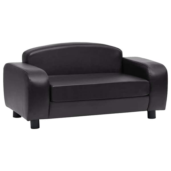 vidaXL hundesofa sort 80x50x40 cm kunstlæder