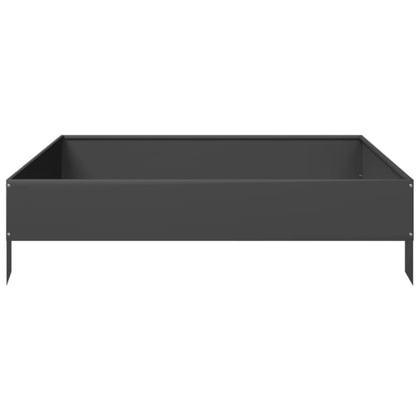 vidaXL højbed, sort, 100x100x26 cm, stål